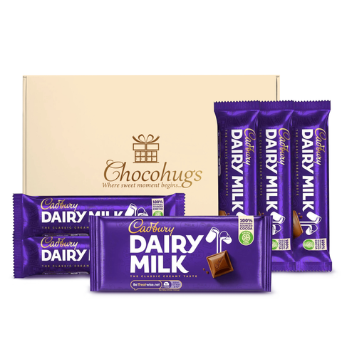 Chocohugs "Team Celebrations" Chocolate Gift Box Filled with Dairy Milk Favourites