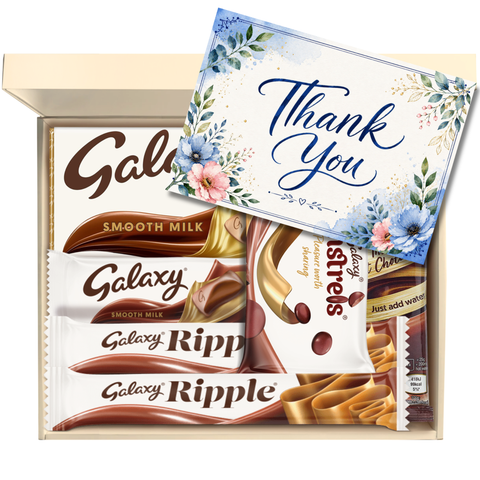 Chocohugs "Thank You" Chocolate Gift Box Filled with Galaxy Selections