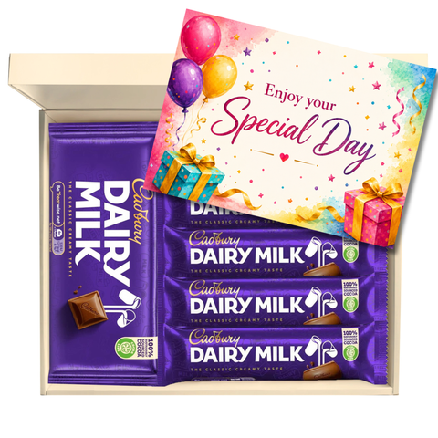 Chocohugs "On Your Special Day" Chocolate Gift Box Filled with Dairy Milk Favourites