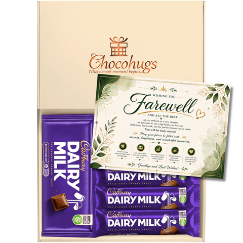 Chocohugs "Farewell" Chocolate Gift Box Filled with Dairy Milk Favourites