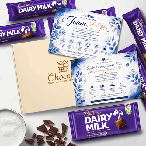 Chocohugs "Team Celebrations" Chocolate Gift Box Filled with Dairy Milk Favourites