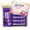 Chocohugs "Get Well Soon" Chocolate Gift Box Filled with Dairy Milk Favourites