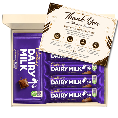 Chocohugs "Employees Appreciation" Chocolate Gift Box Filled with Dairy Milk Favourites