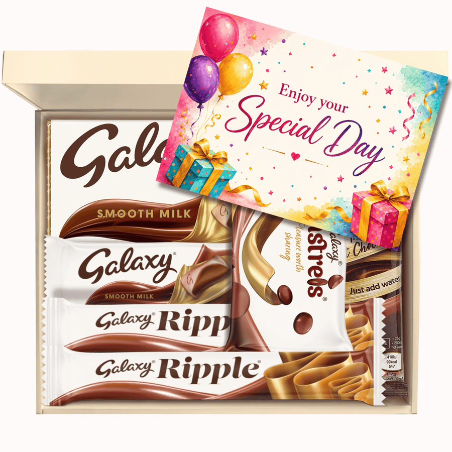 Chocohugs "On Your Special Day" Chocolate Gift Box Filled with Galaxy Selections