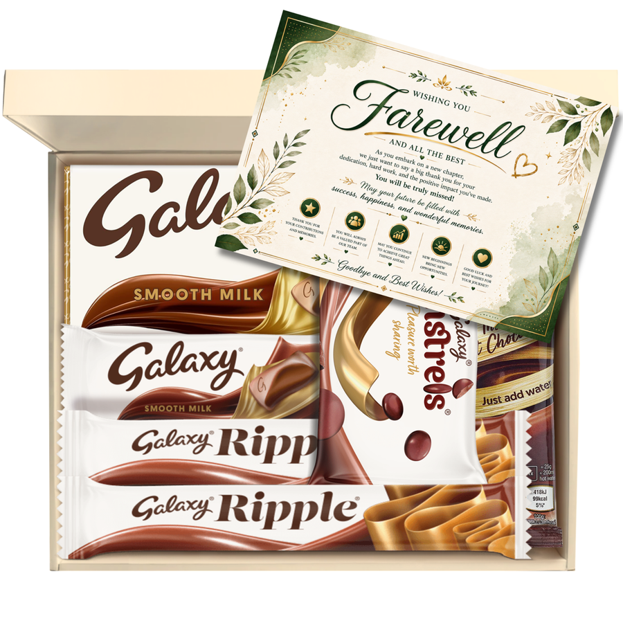 Chocohugs "Farewell" Chocolate Gift Box Filled with Galaxy Selections