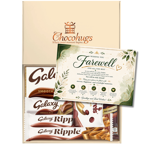 Chocohugs "Farewell" Chocolate Gift Box Filled with Galaxy Selections