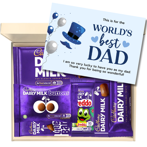 Chocohugs "For Dad" Chocolate Gift Box Filled with Dairy Milk Selections