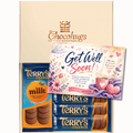 Chocohugs "Get Well Soon" Chocolate Gift Box Filled with Terry's Orange Chocolate Selections