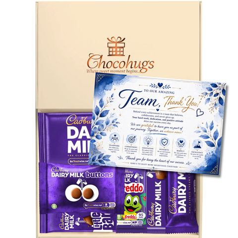 Chocohugs " Team Celebrations" Chocolate Gift Box Filled with Dairy Milk Selections