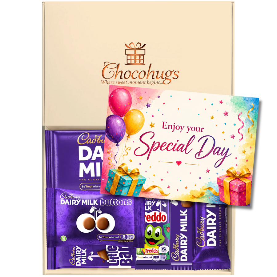 "On Your Special Day" Chocolate Gift Box Filled with Cadbury Dairy Milk Selections