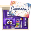 Chocohugs "Congratulations" Chocolate Gift Box Filled with Dairy Milk Selections