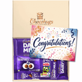 Chocohugs "Congratulations" Chocolate Gift Box Filled with Dairy Milk Selections