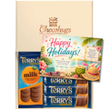Chocohugs "Happy Holidays" Chocolate Gift Box Filled with Terry's Orange Chocolate Selections