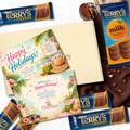 Chocohugs "Happy Holidays" Chocolate Gift Box Filled with Terry's Orange Chocolate Selections