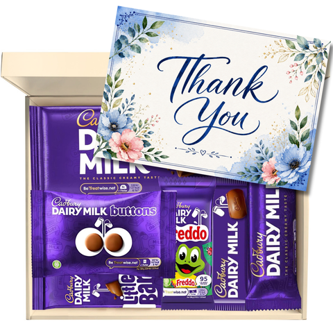 Chocohugs "Thank You" Chocolate Gift Box Filled with Dairy Milk Selections