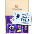 Chocohugs "For Dad" Chocolate Gift Box Filled with Dairy Milk Selections