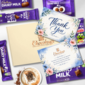 Chocohugs "Thank You" Chocolate Gift Box Filled with Dairy Milk Selections
