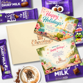Chocohugs "Happy Holidays" Chocolate Gift Box Filled with Dairy Milk Selections