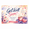Chocohugs "Get Well Soon" Chocolate Gift Box Filled with Dairy Milk Selections